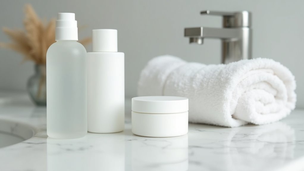 routine de soins pour l'acné adulte